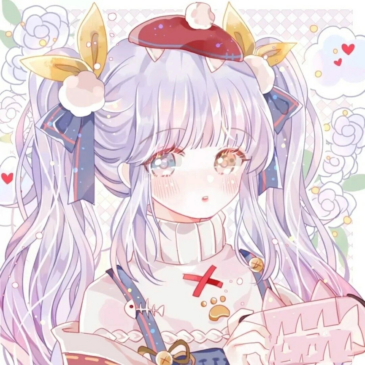 少女心满满的可爱卡通头像.