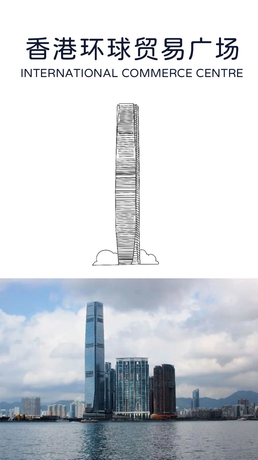 73简笔画|香港地标建筑