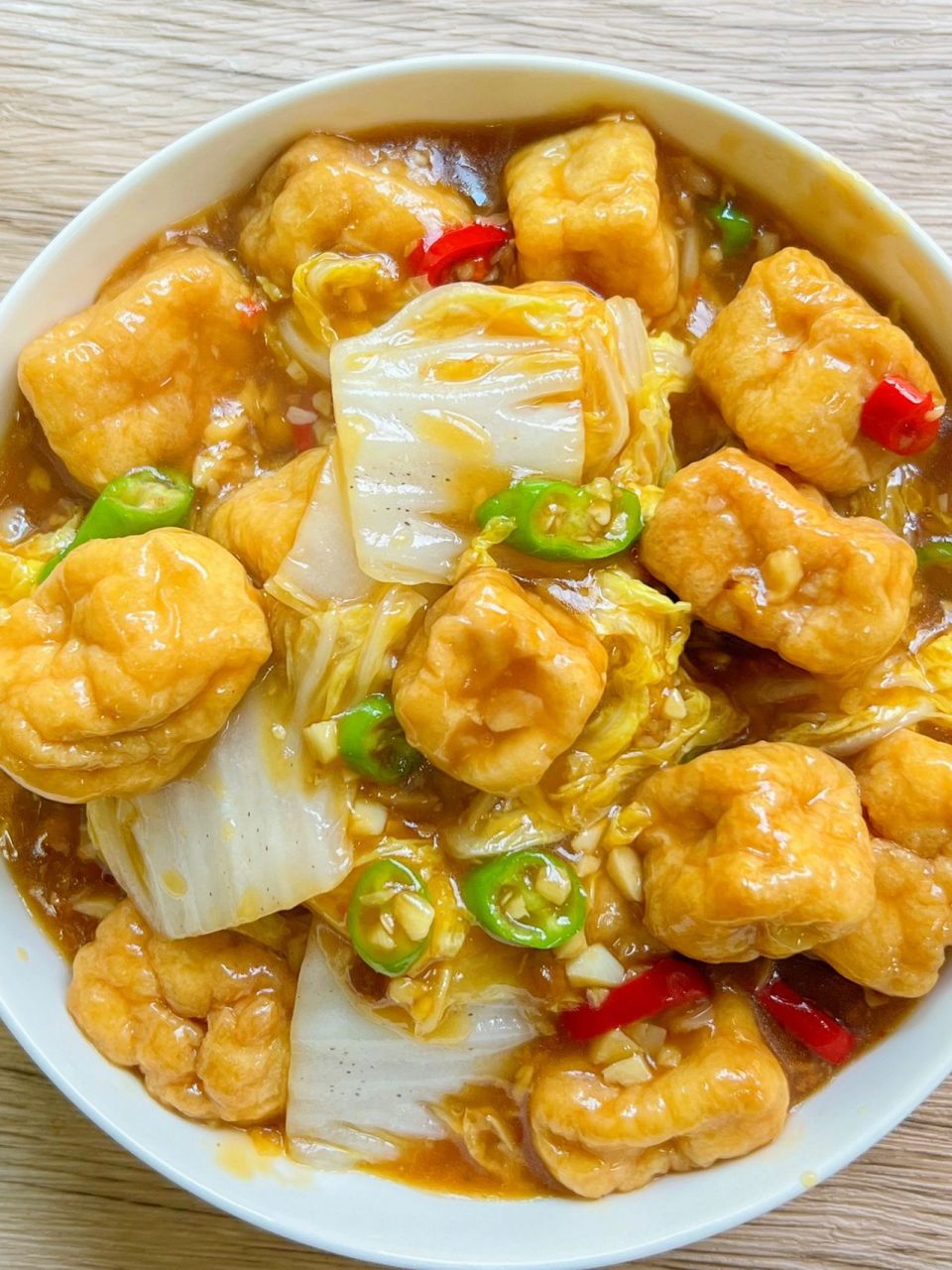 米饭都不够吃的白菜闷油豆腐6015汤汁饱满 比吃肉还香 拿肉也不换