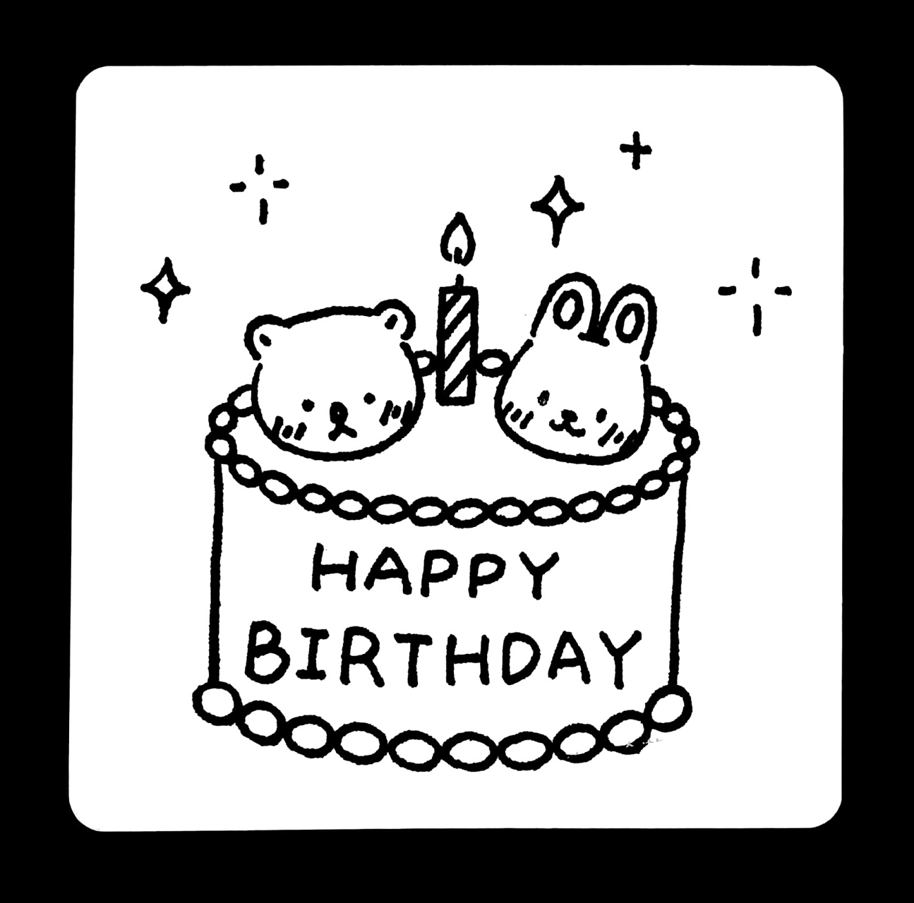 简单可爱简笔画|手绘生日贺卡 93定制7915后台踢踢