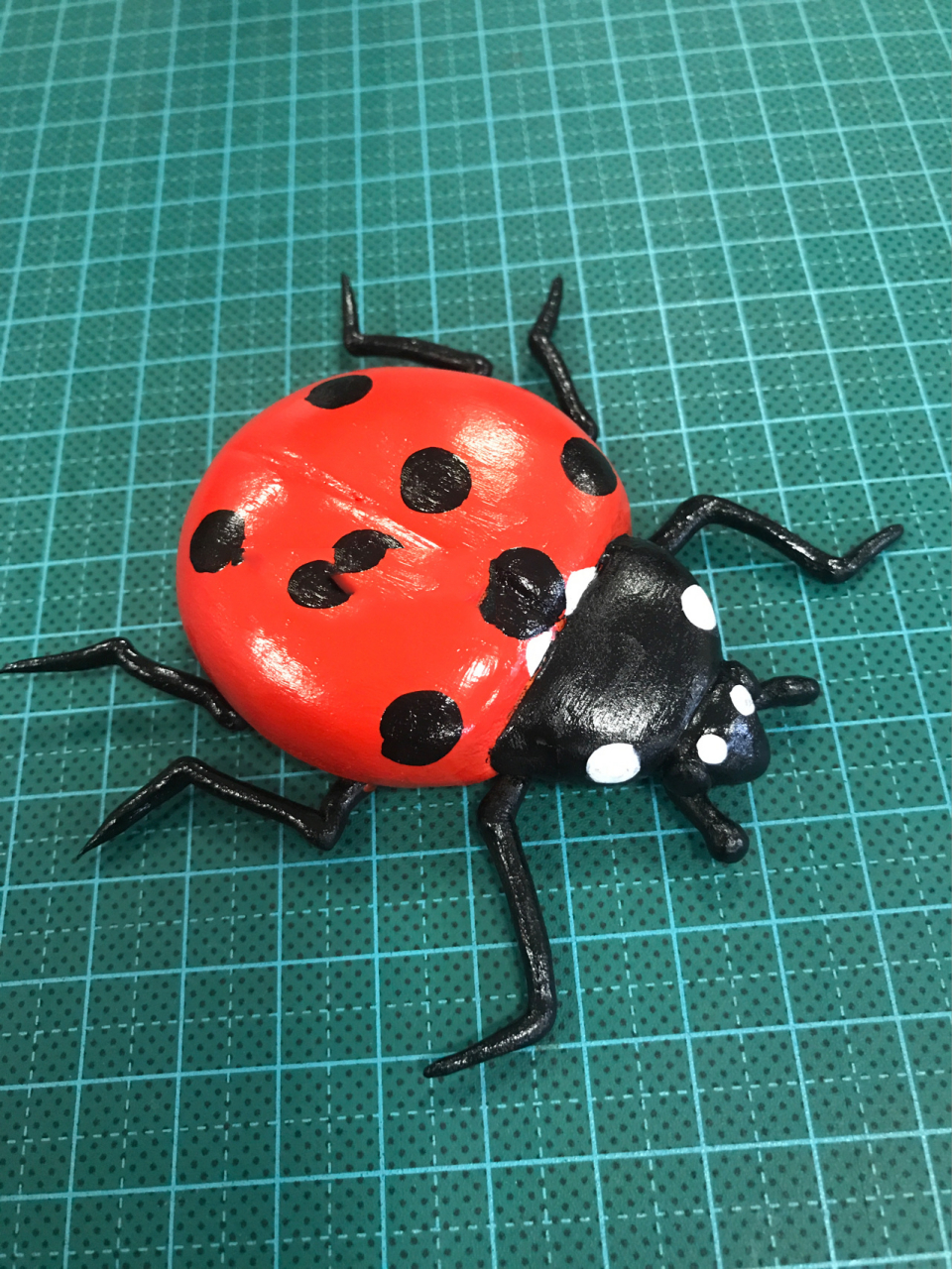 粘土作品 昆虫系列手工作品 原创 天牛 独角仙 七星瓢虫 屎壳郎 粘土