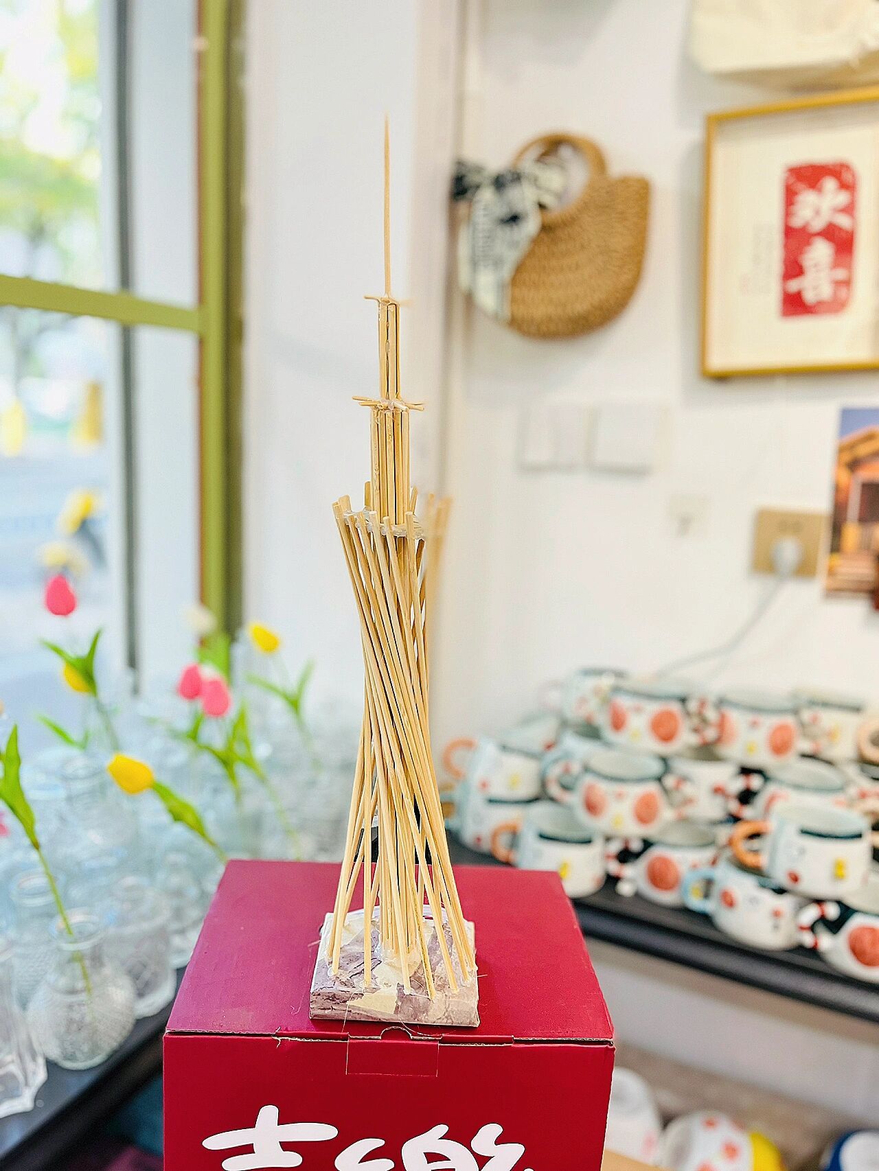 创意diy 手工制作广州电视塔小蛮腰