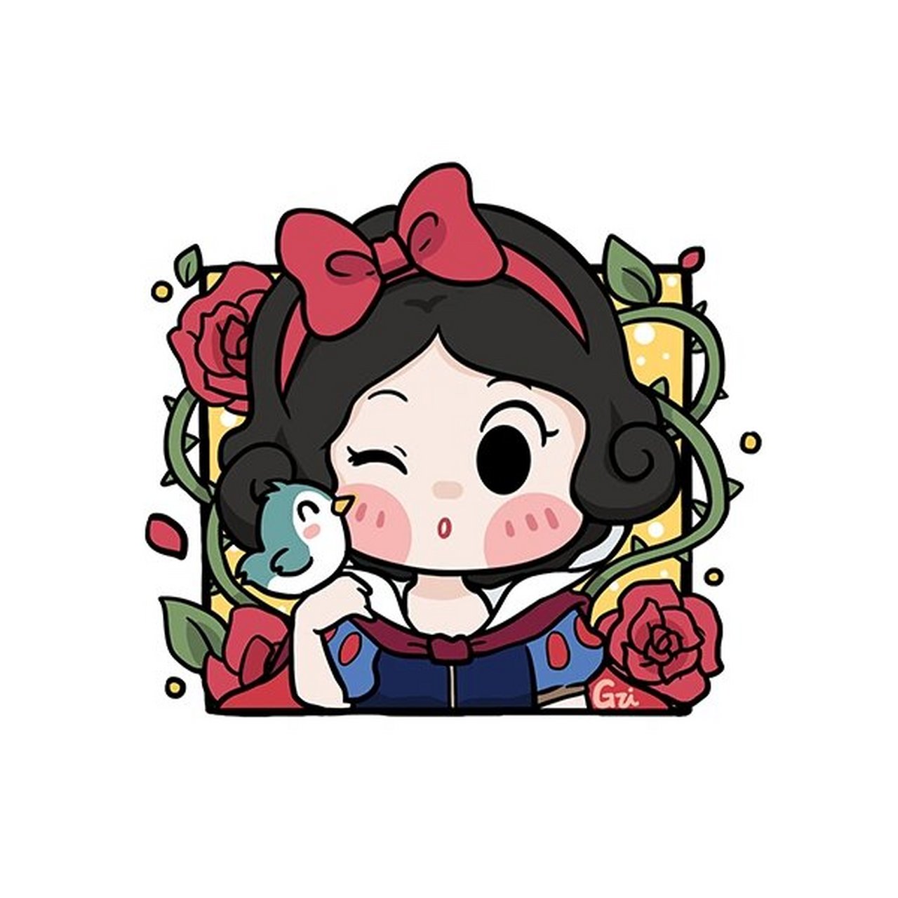 96萌小g爱涂鸦 《白雪公主》白雪7815王子 情头 白雪公主情头