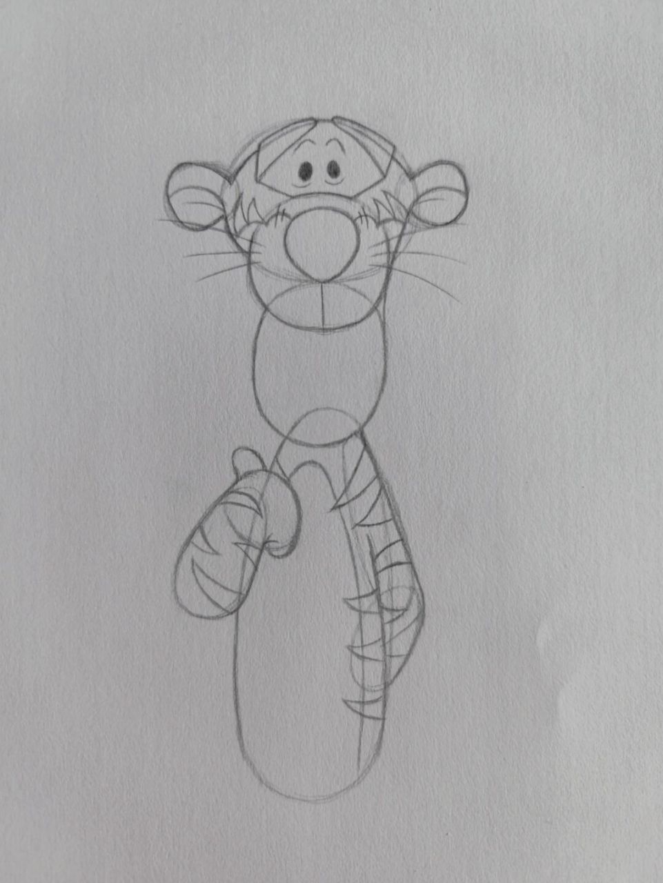 跳跳虎简笔画教程 #跳跳虎# #简笔画# #画画打卡# #铅笔线稿# #迪士尼