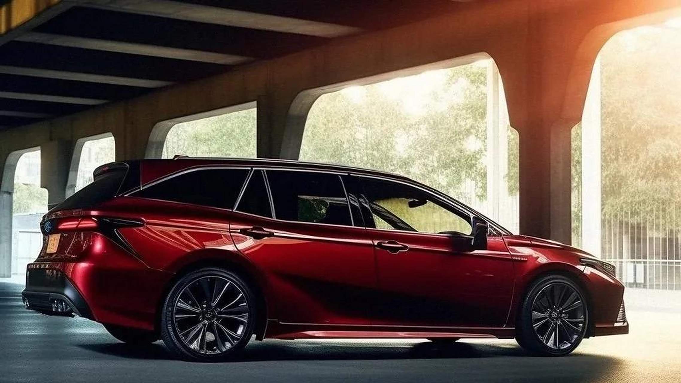 全新丰田凯美瑞旅行车预览图!这是把塞纳压扁了的凯美瑞吗?