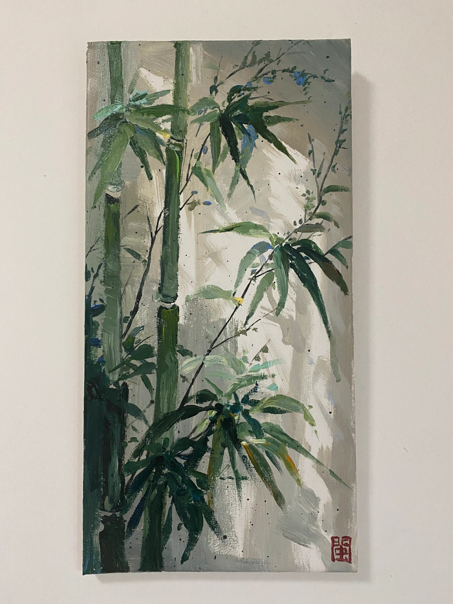 水彩写生小场景竹子