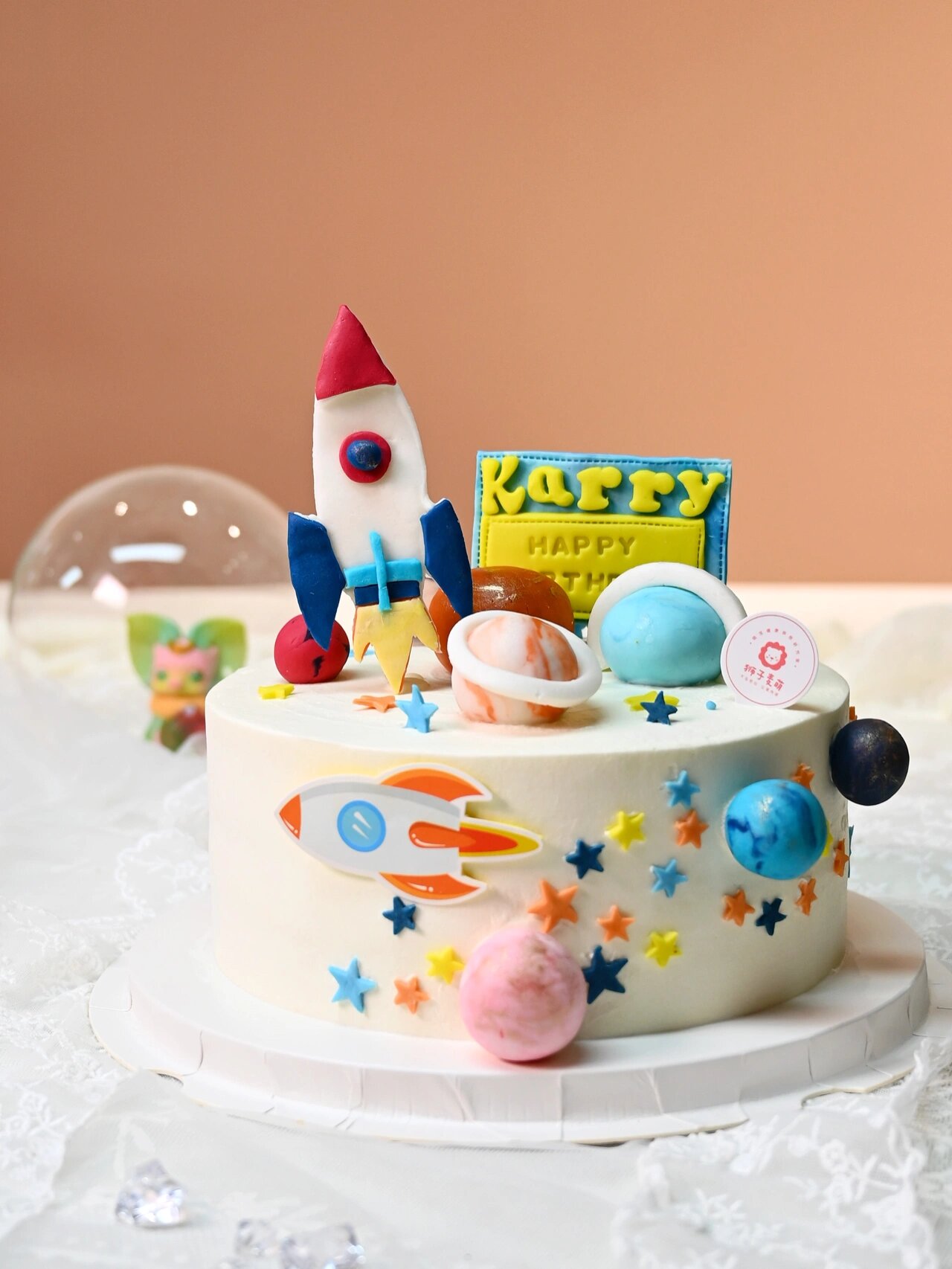 小小学霸高定蛋糕/太阳系八大行星系列蛋糕 99妈妈说儿子喜欢看书