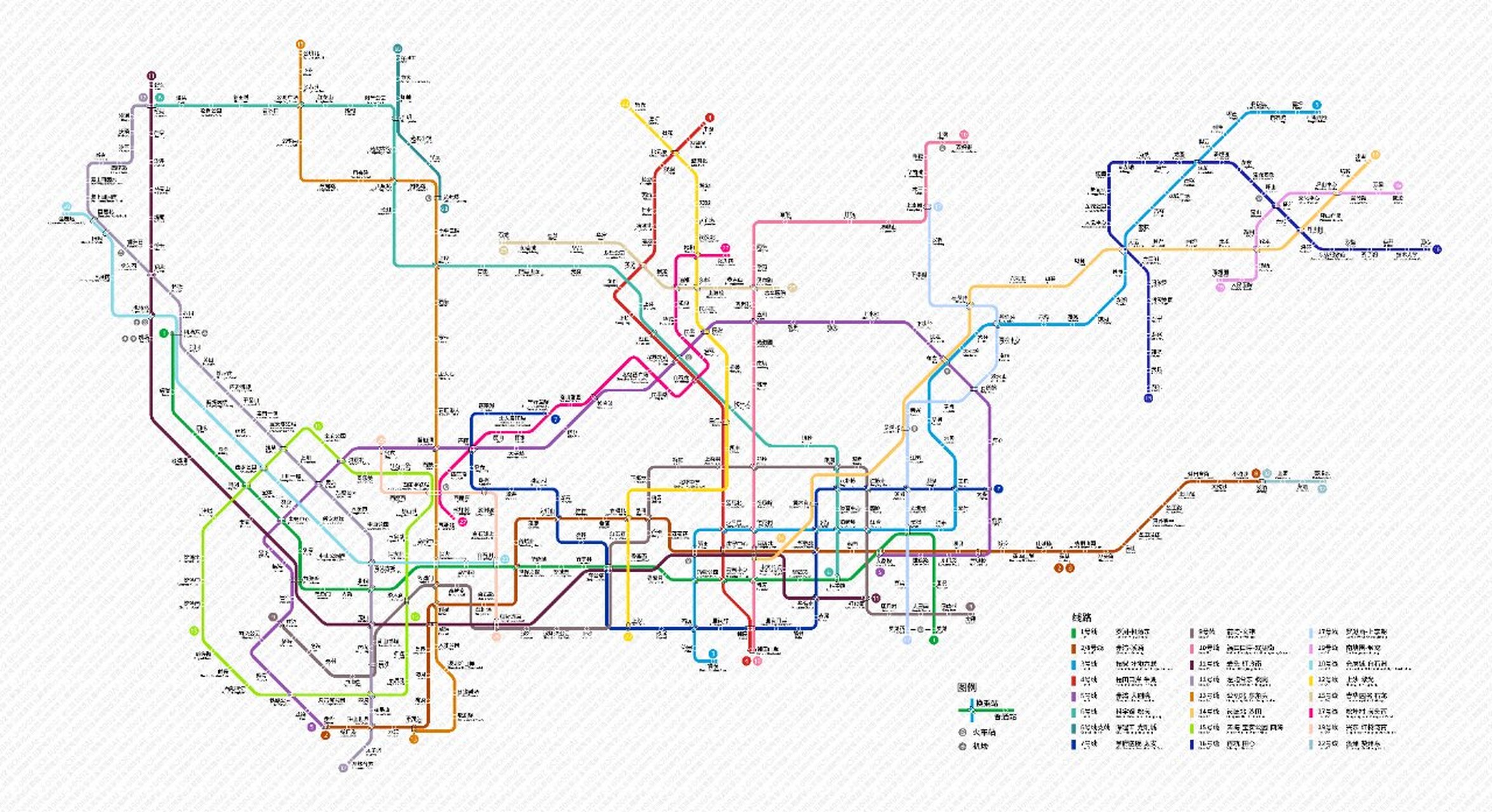 深圳地铁规划2020图片