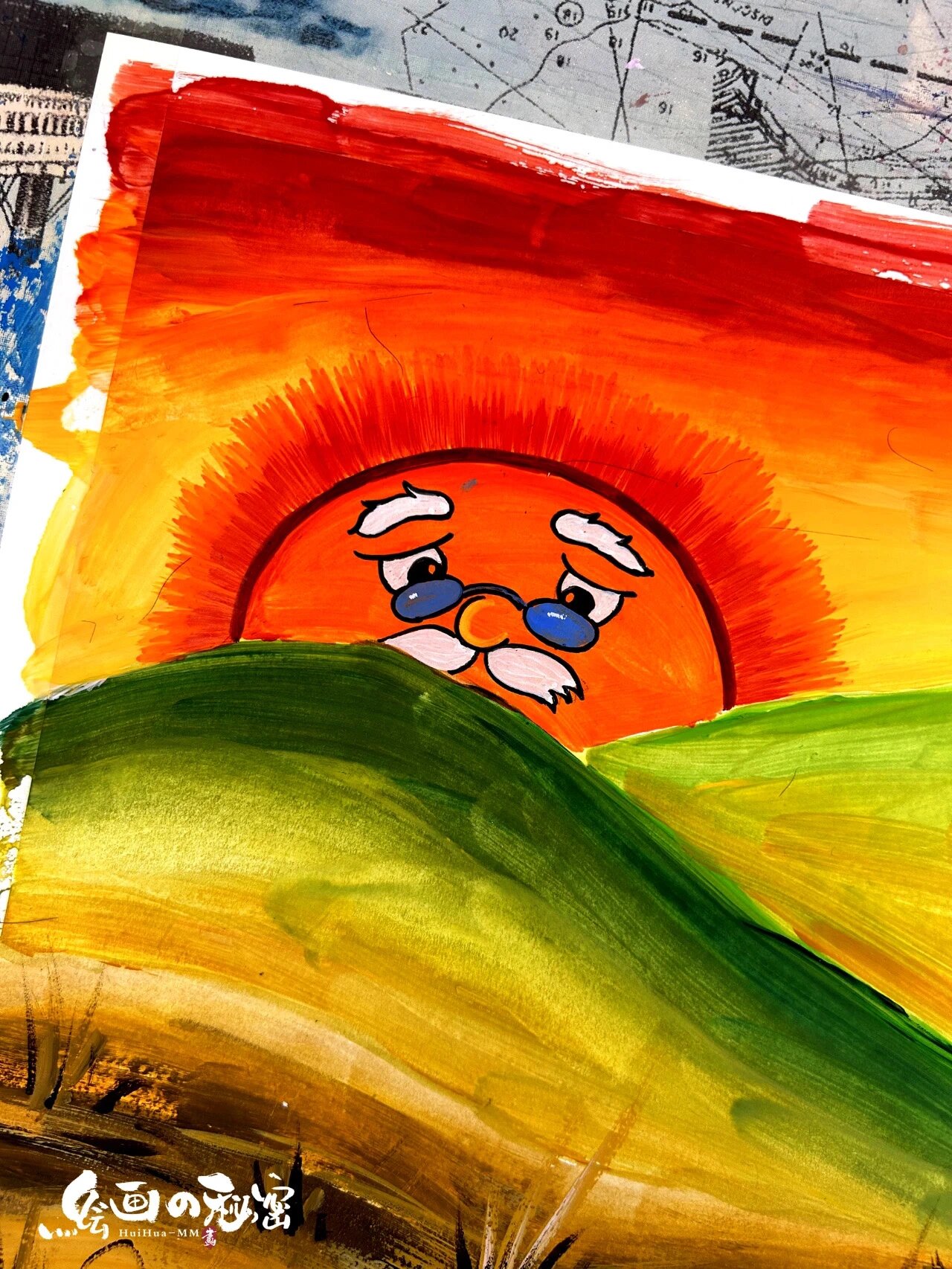 创意美术《鸵鸟》