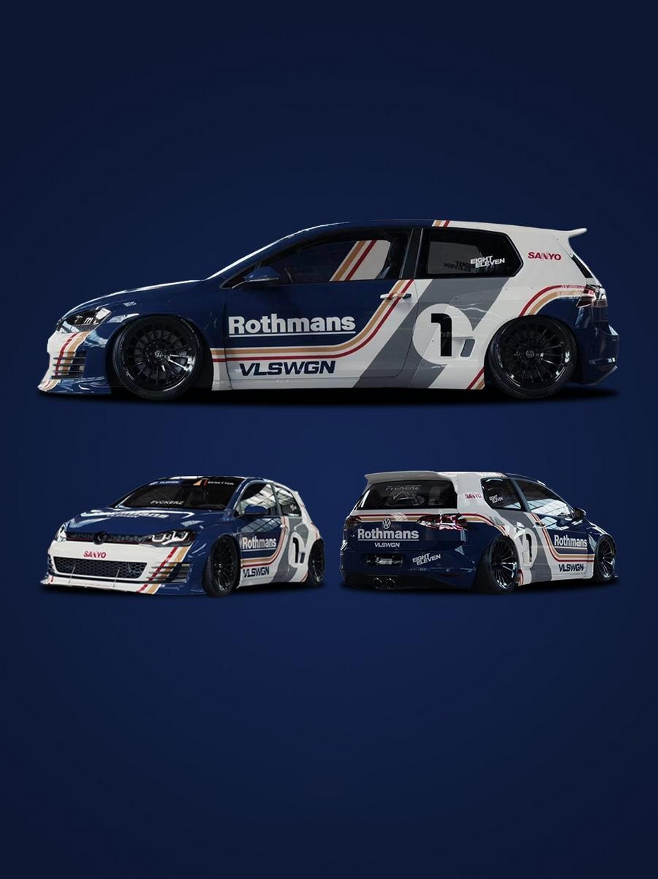 大众高尔夫彩绘涂装推荐.高尔夫改什么色好看?