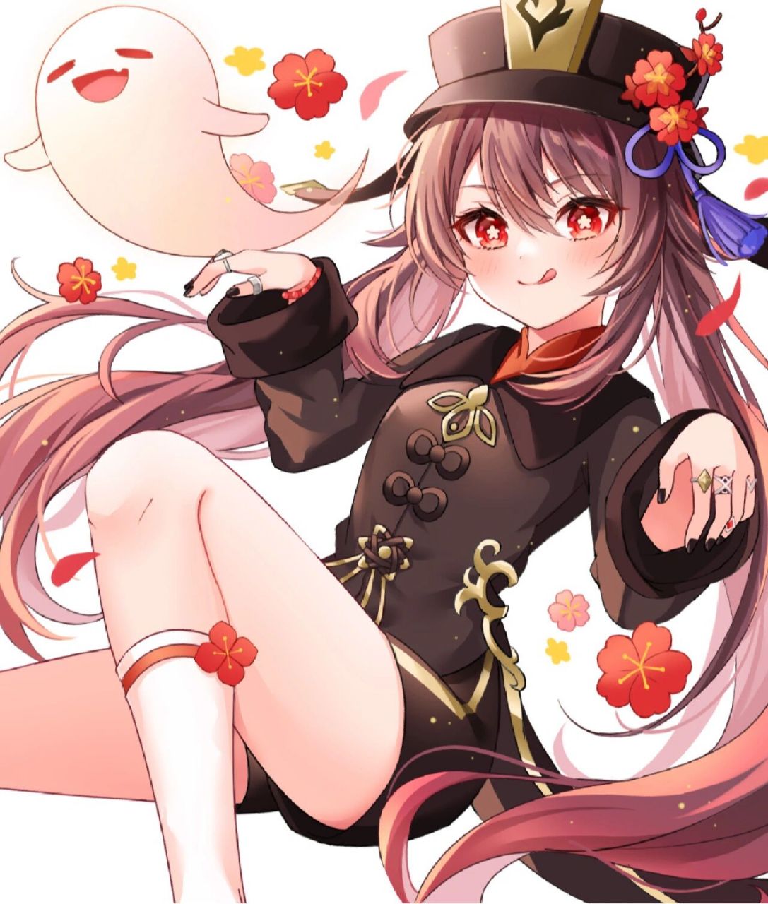 原神美图壁纸分享-胡桃       要原图直接戳我头像哦