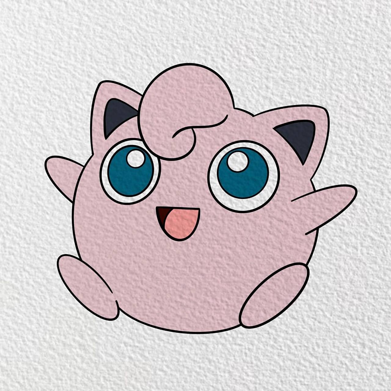 简笔画|【胖丁】(附过程) 💓 💓 💓 【用具】 ᝰprocreate  4