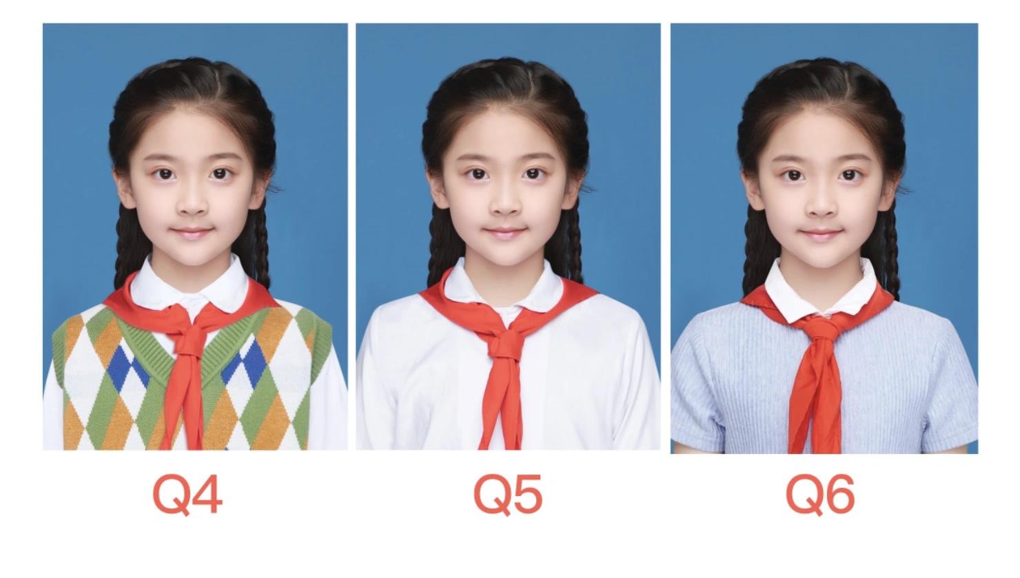 97小学生少先队员最美红领巾证件照
