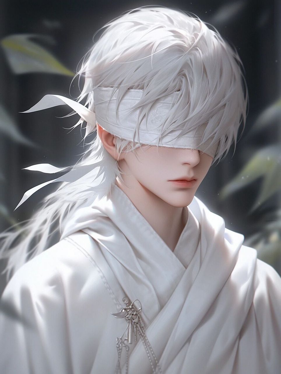 仙侠风蒙眼男生头像