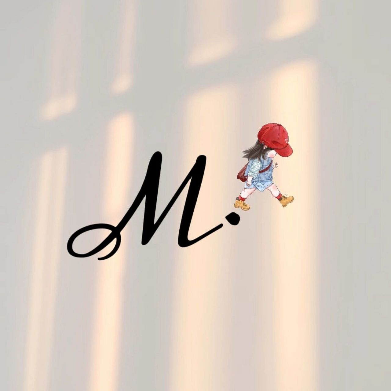 m字母情侣姓氏背景图