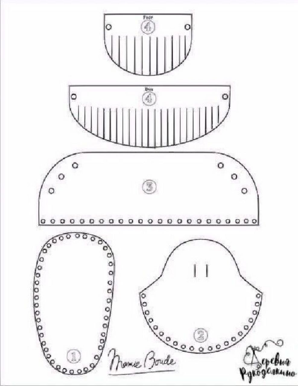 娃娃鞋02图纸 分享创意与灵感#blythe# #棉花娃娃