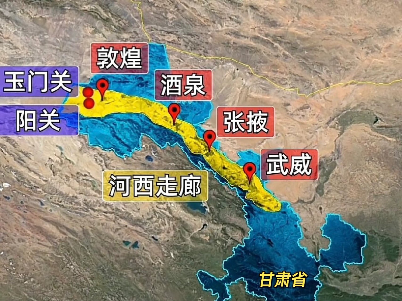 玉门关位置地图图片