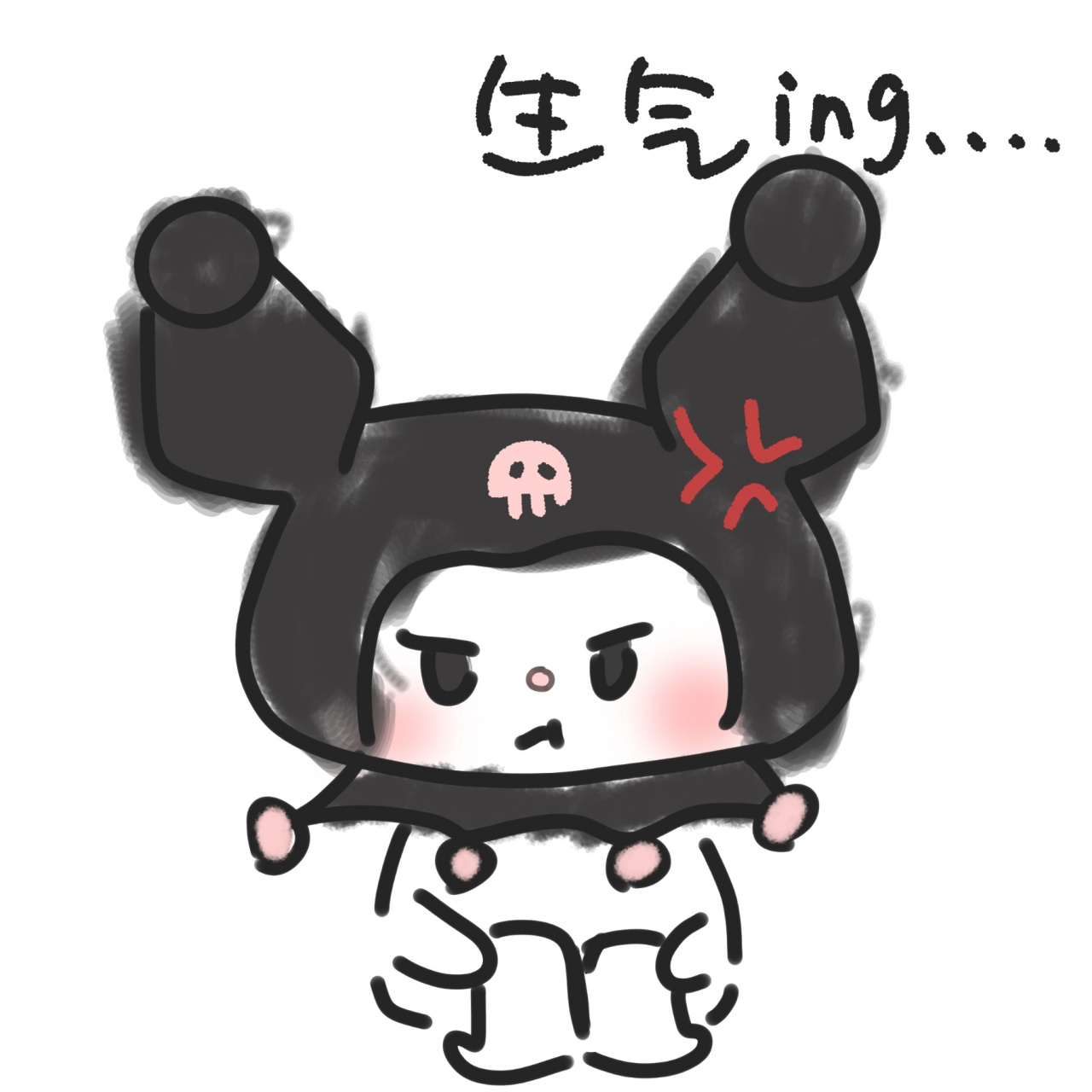 原创 表情包 心情郁闷的库洛米 总的来说其实是因为我心情郁闷 所以用