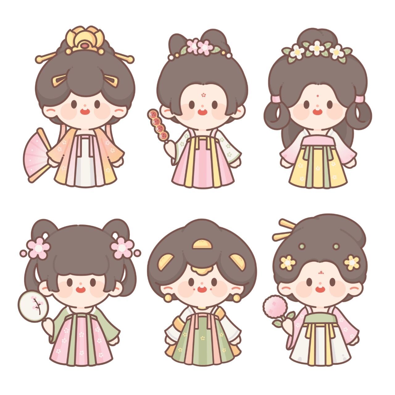 古风q版人物小合集 新鲜的古风小可爱出炉了74