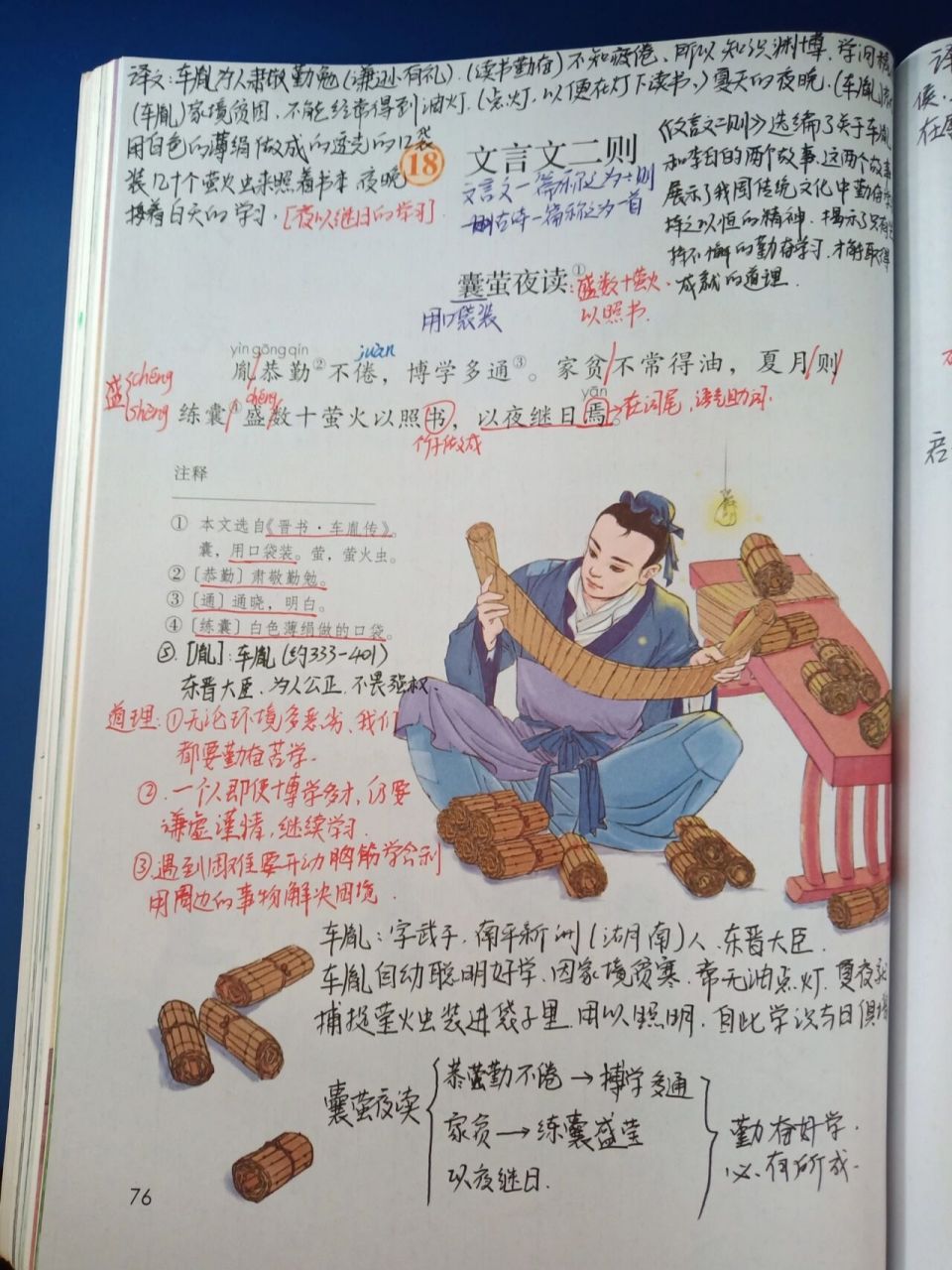 文言文二则 囊萤夜读 铁杵成针