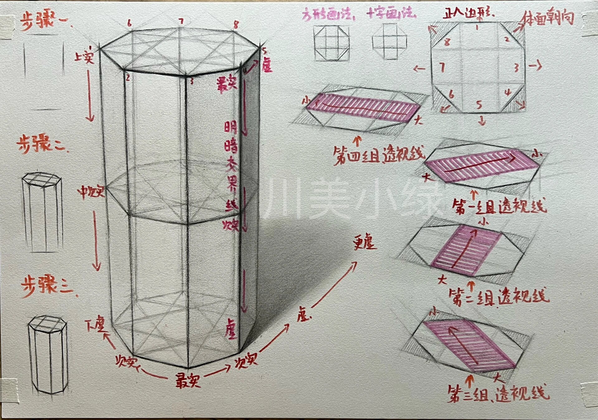 柱体立体结构图片