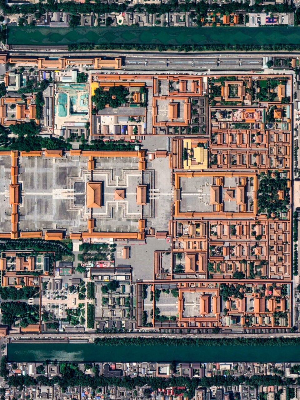 北京故宫全景平面图图片