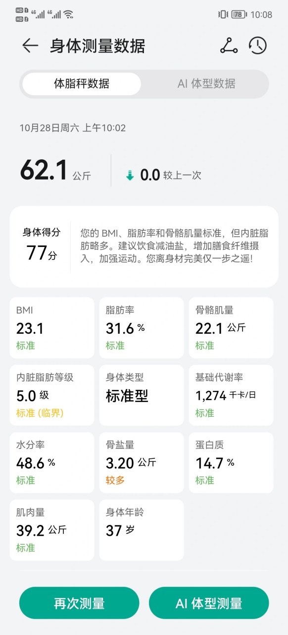 骨盐量到底是个什么意思啊 华为电子秤每次都测出来我的骨盐量高 这