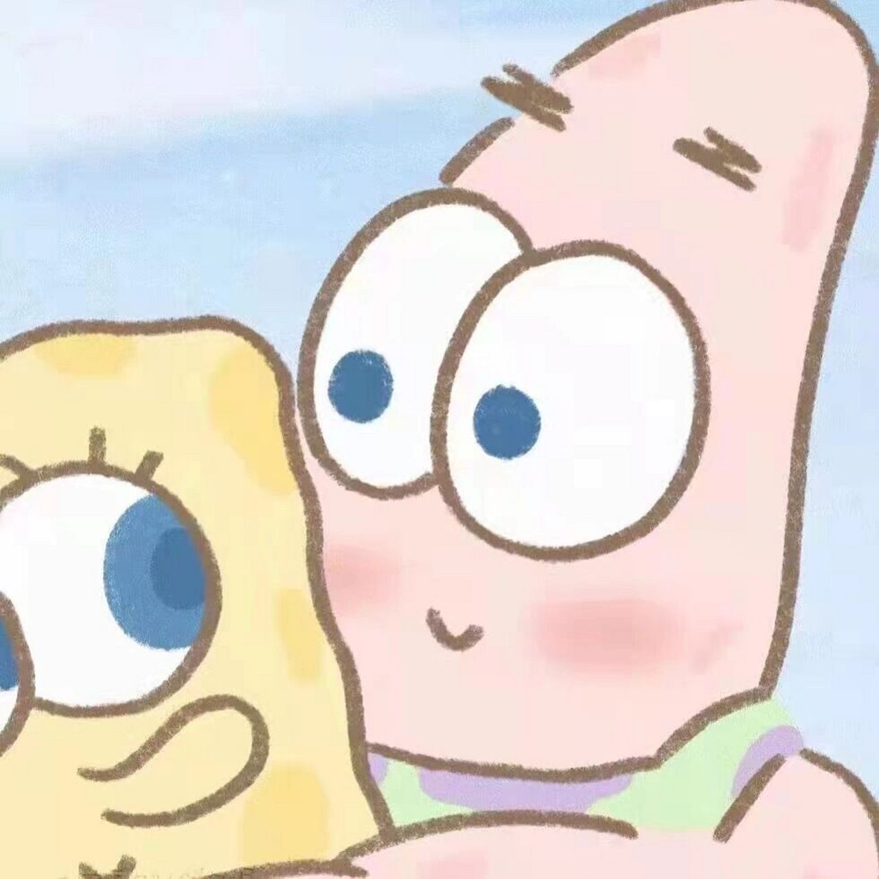 我叫海绵宝宝,上帝派我来保护你的大海绵,嘻嘻