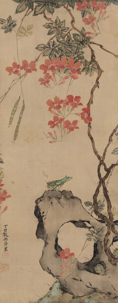 清代画家居巢花鸟画