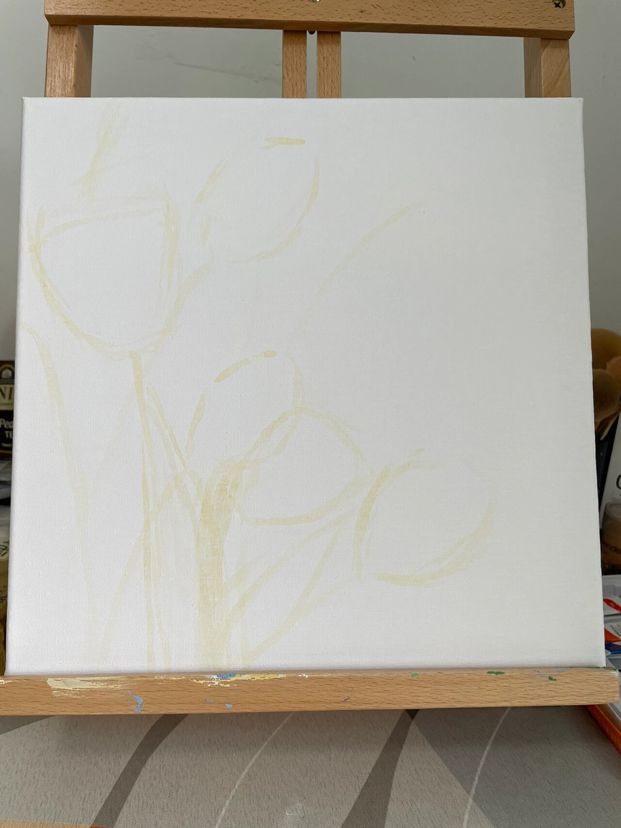 原创水粉画-93郁金香93含调色教程绘画步骤