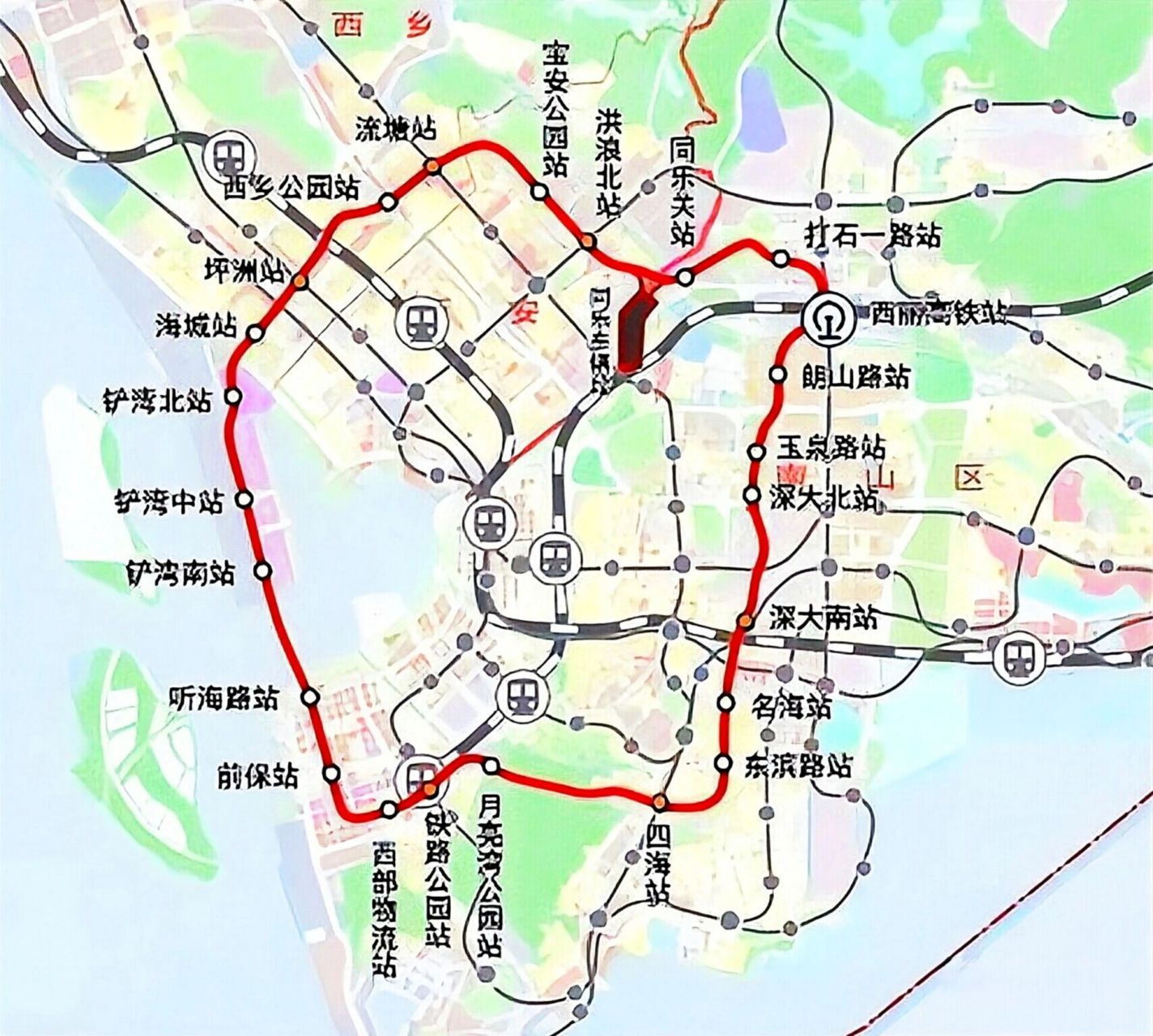 深圳地铁15号线站点图图片
