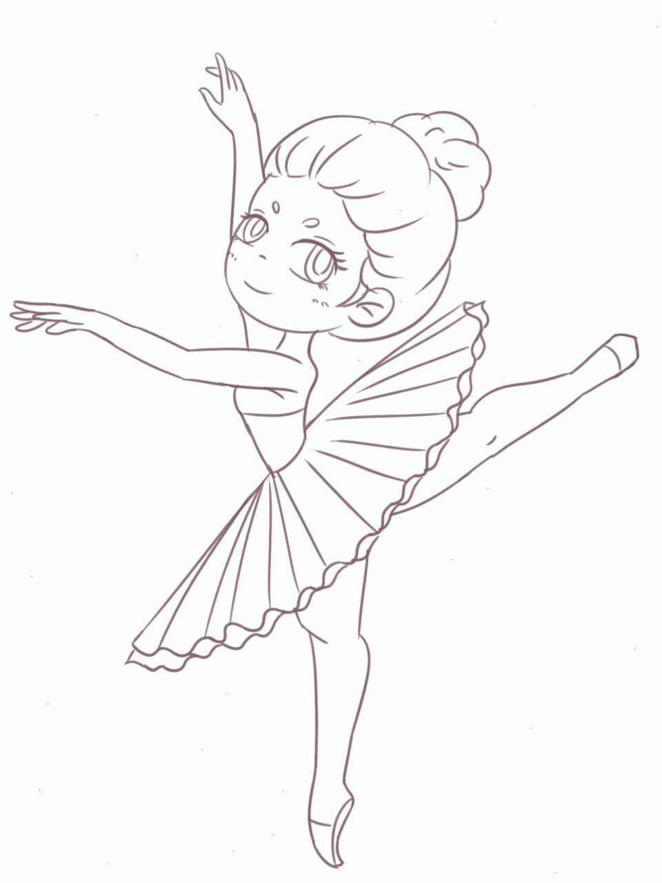 芭蕾舞女孩绘画教程|绘画练习第7天 好久没有更新了～ 本来也是想放弃