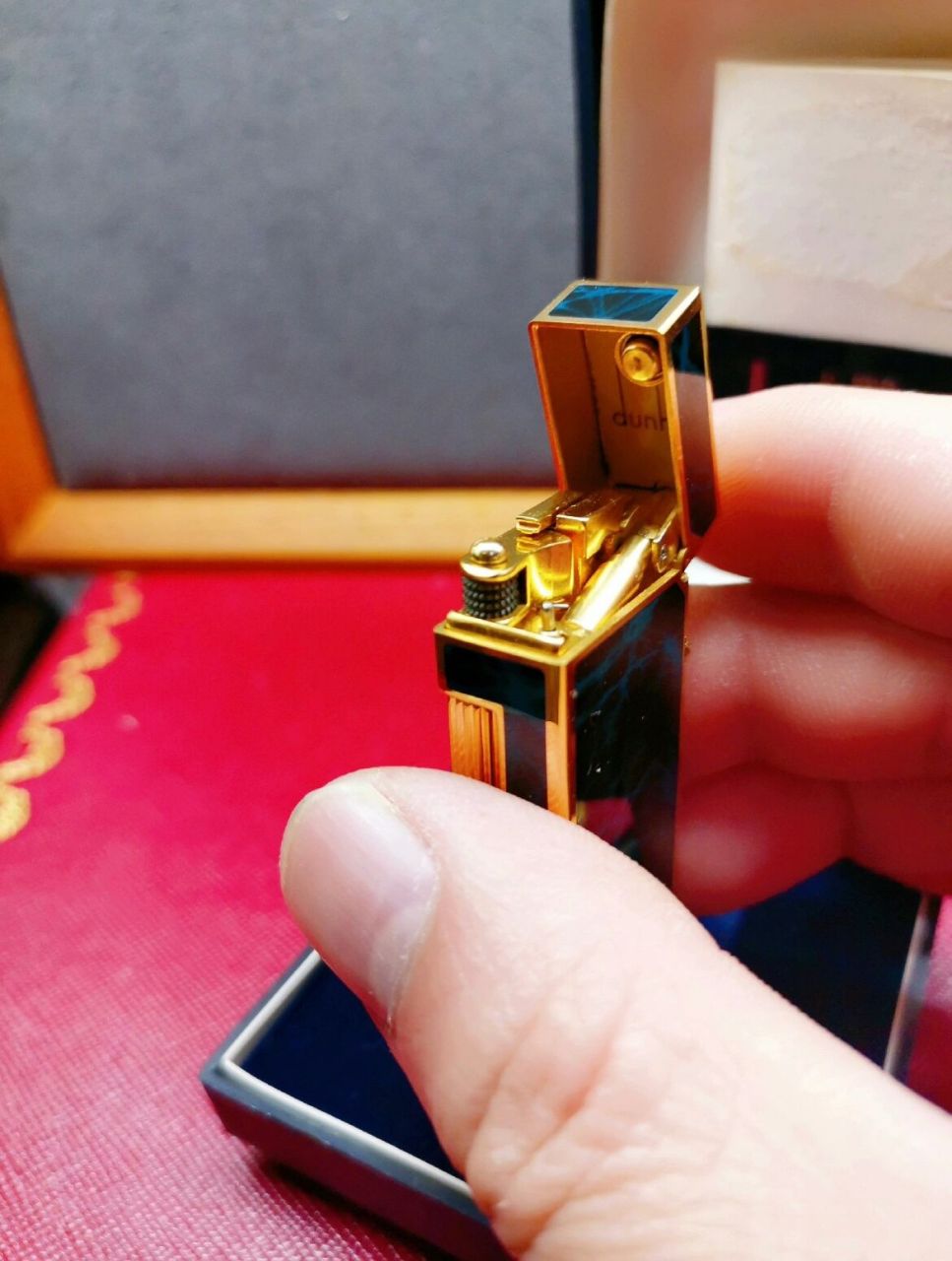 像艺术品一样的登喜路打火机99 dunhill登喜路第五代气体打火机