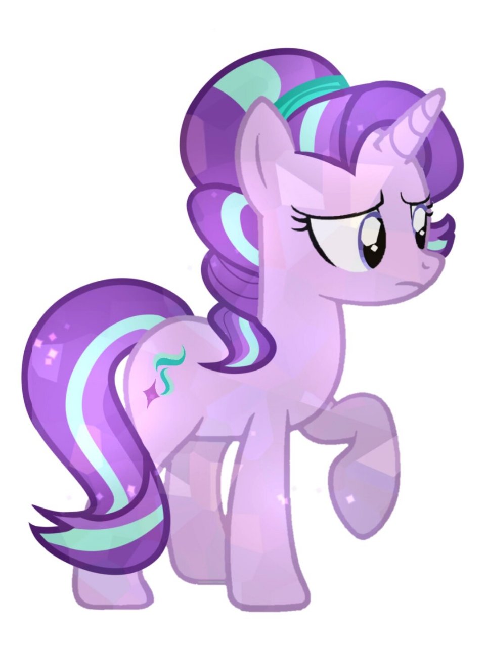 小蝶和er) 书记是照着官图画的 小蝶是自己凭感觉画的 水晶小马真的很