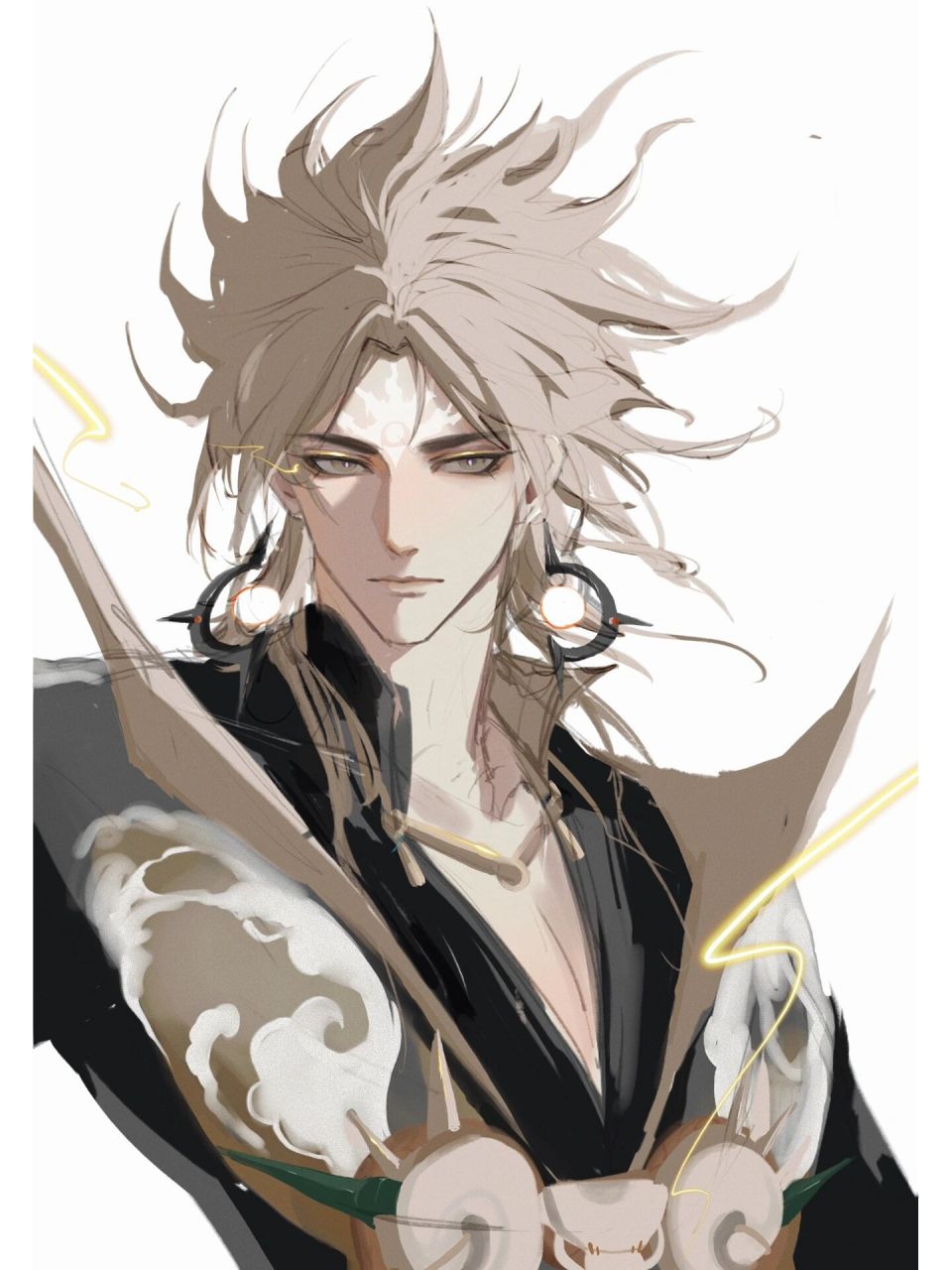 【阴阳师|须佐之男】很狂躁的摸一个鱼 画个摸鱼玩.