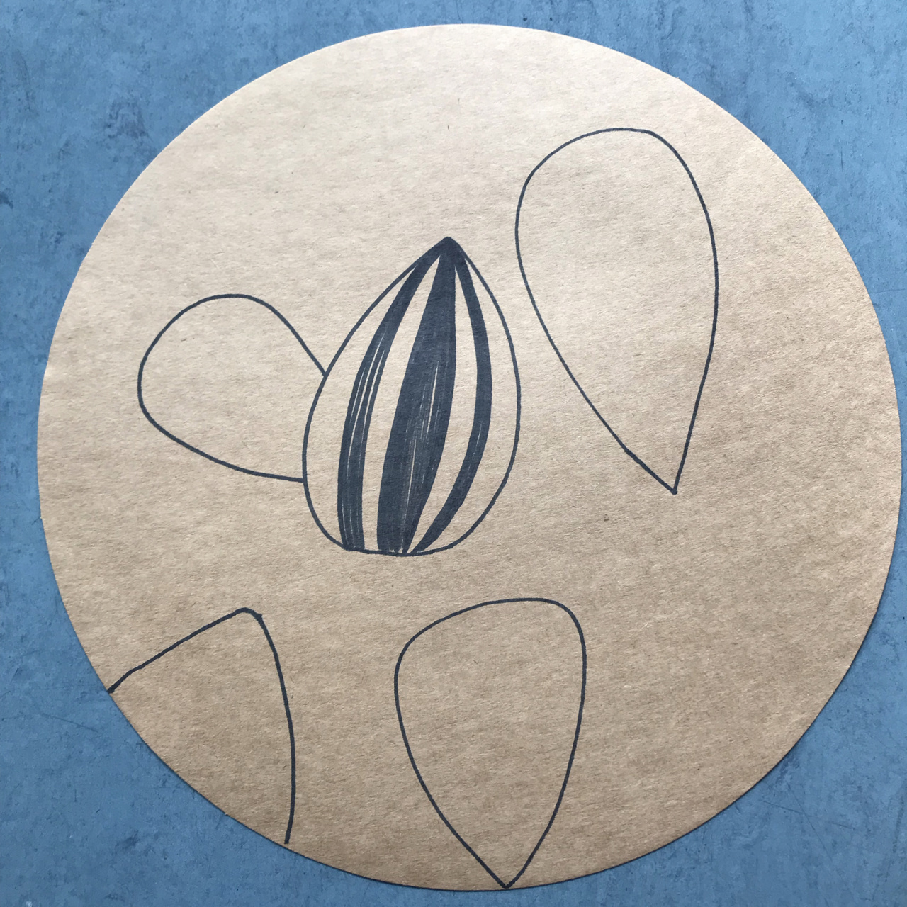 瓜子写生线描儿童画|超级简单77步骤图 超级简单的瓜子哟~步骤图是