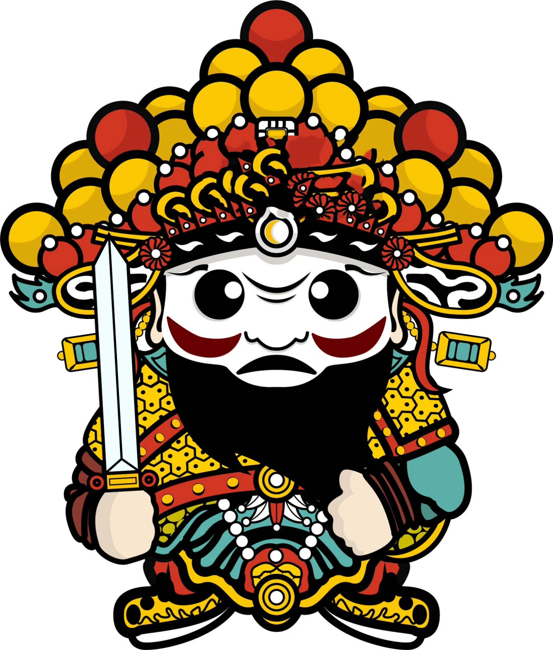 q版传统京剧戏曲人物|ip形象 一组q版戏曲人物      即要了解人物背景