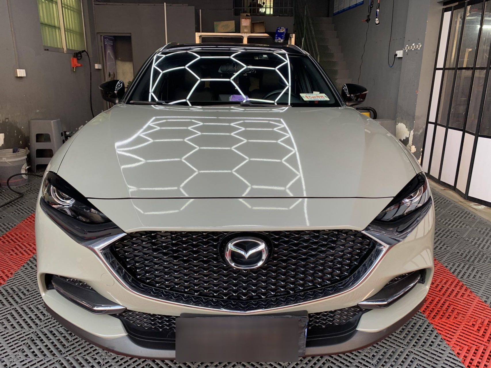 马自达cx4 改色贴膜 水晶卡其绿深