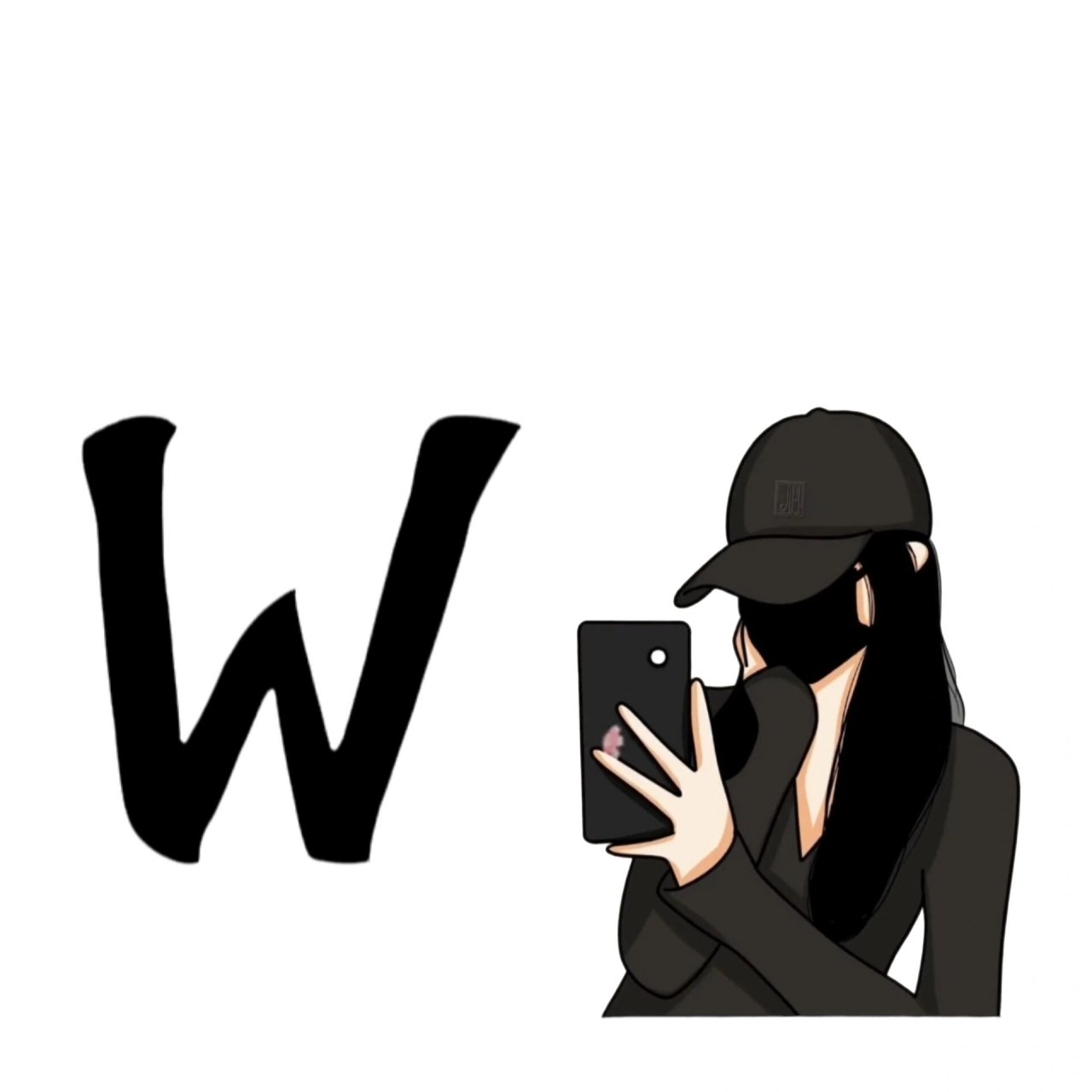 简约字母头像 你留姓我作图