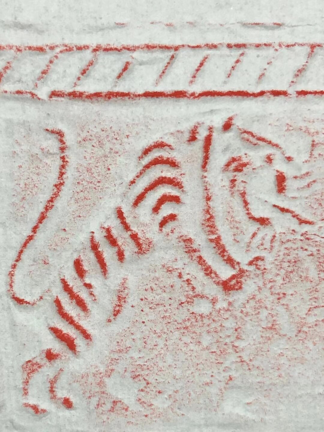 汉代画像砖上的虎