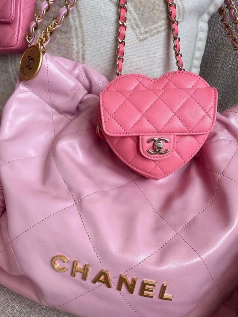粉色系chanel包包 玫红色系 香奈儿包包