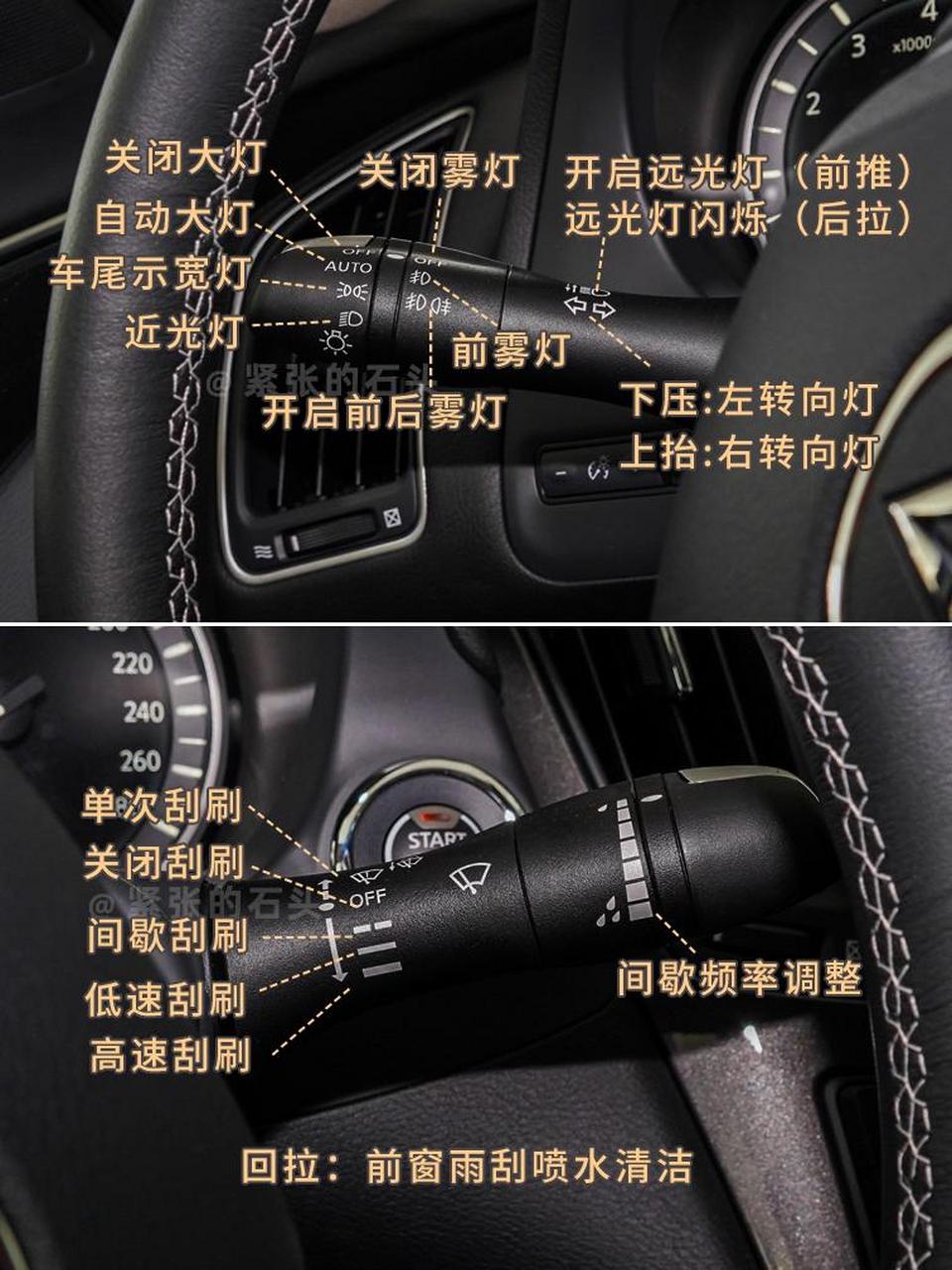 英菲尼迪q50l按键说明图解来啦