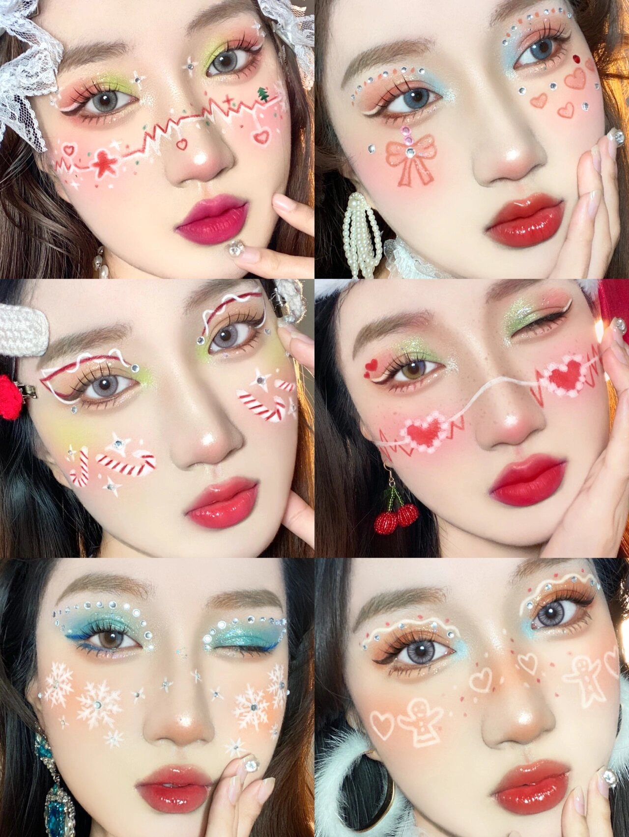圣诞节创意妆容合集🎄🔔🌟💗