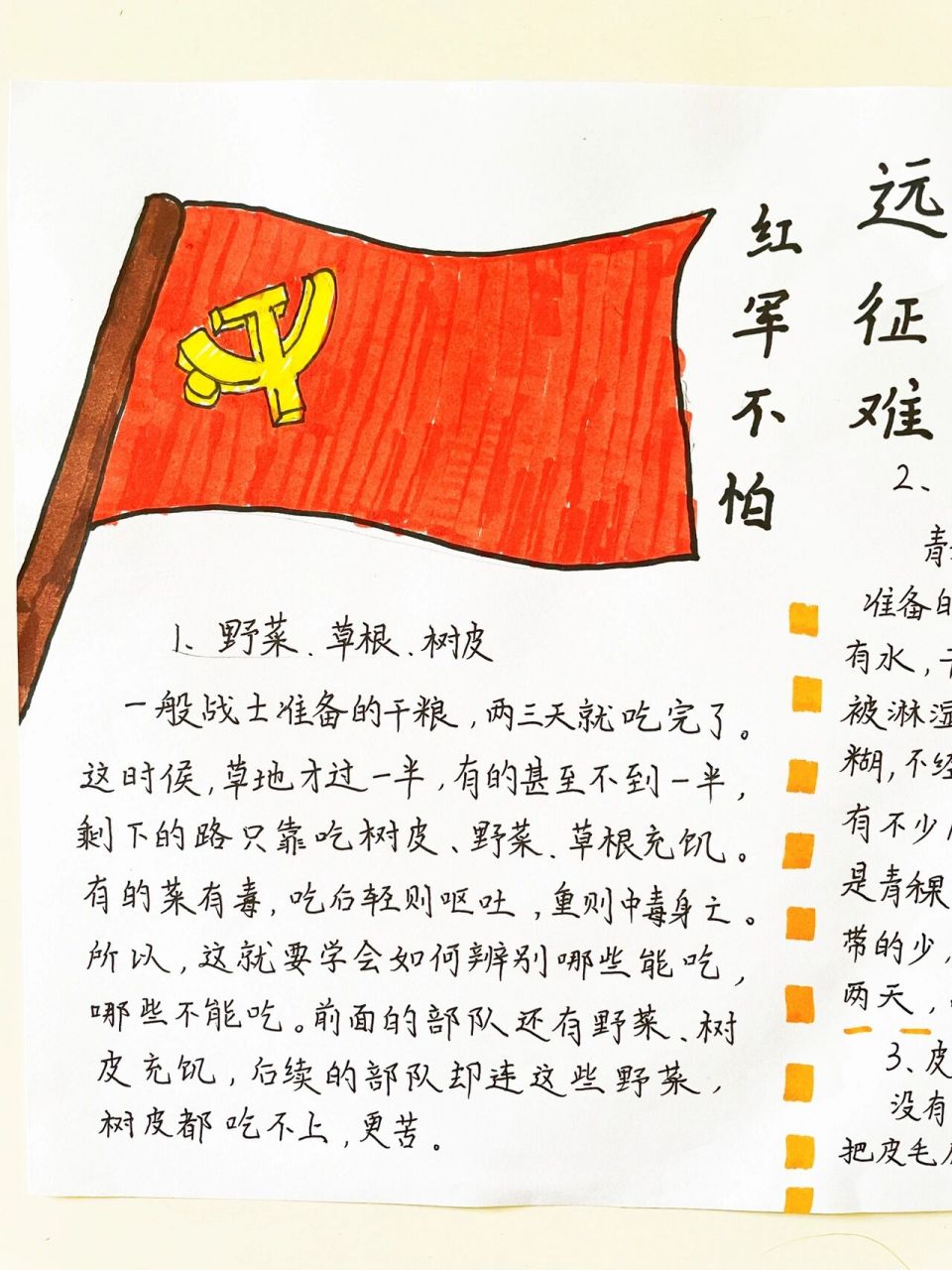 手抄报:长征,上海加油!