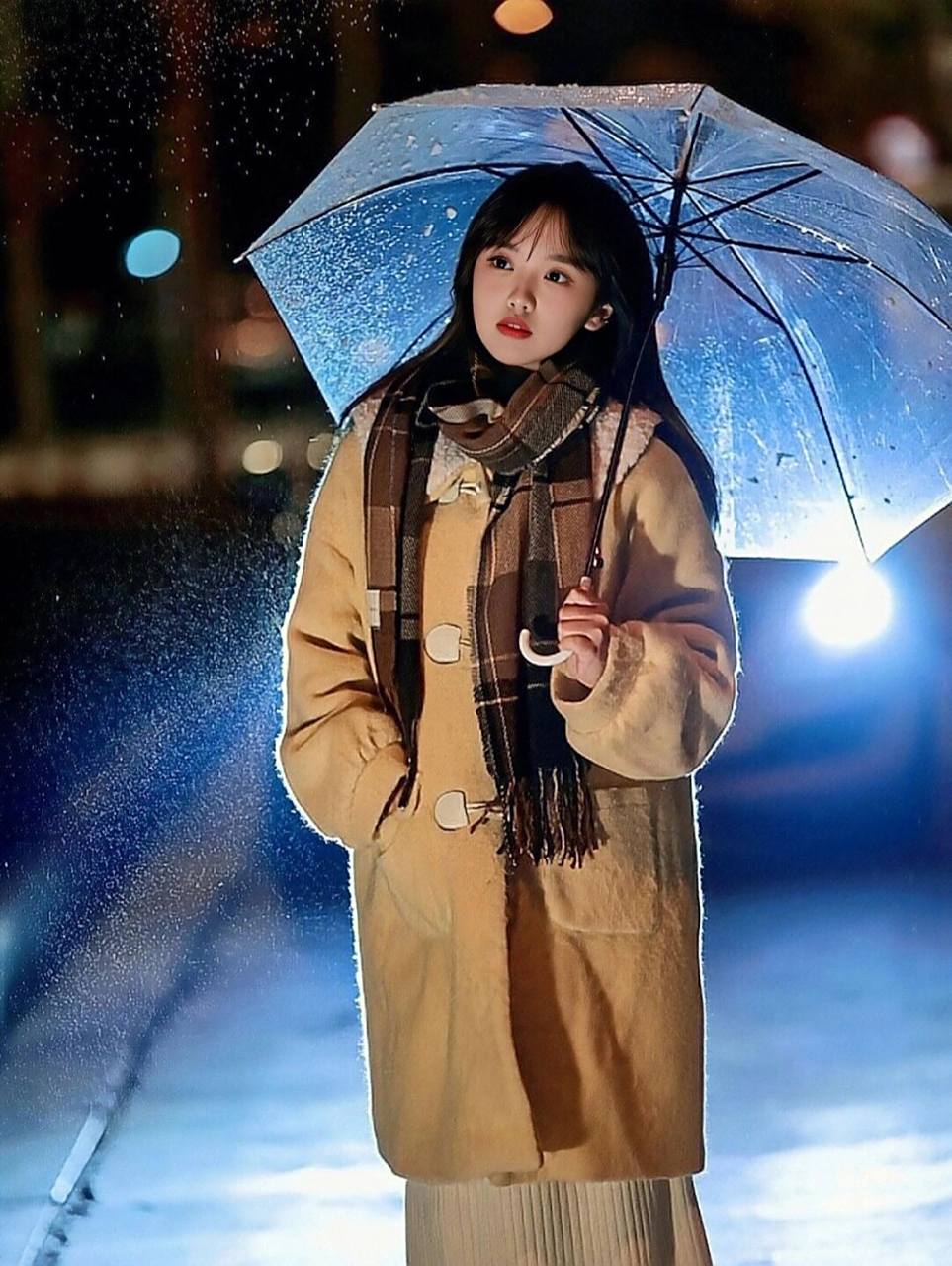 打伞 雨中女孩 情绪图片 要努力呀02,为了想要的生活,为了人间的