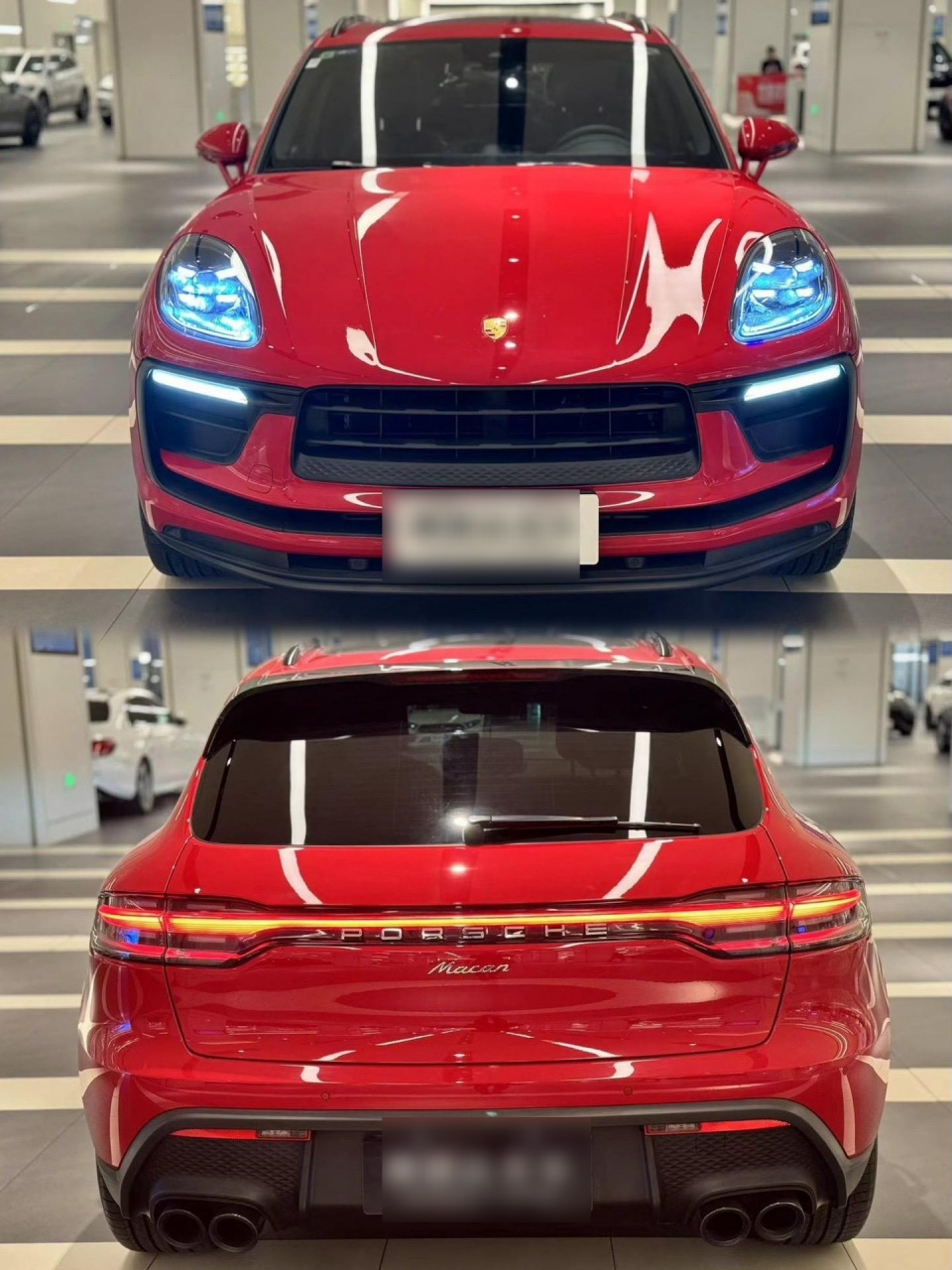 0t/ macan 22年12月上牌,行驶约8086公里 选配约:135300元 胭脂红漆面