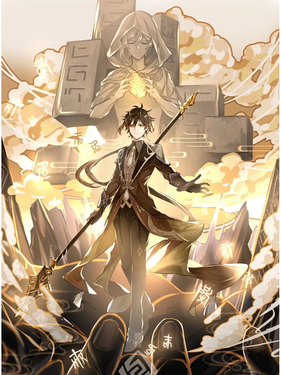 钟离高清壁纸分享 此世群魔诸神并起,我虽无意逐鹿,却知苍生苦楚,只愿