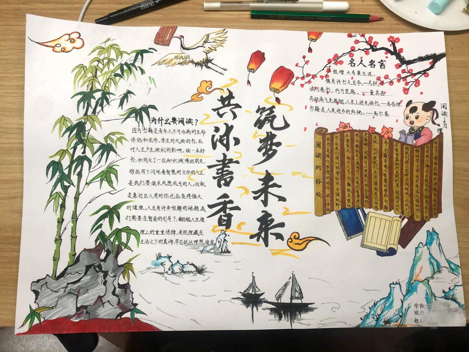 让阅读成为习惯手抄报