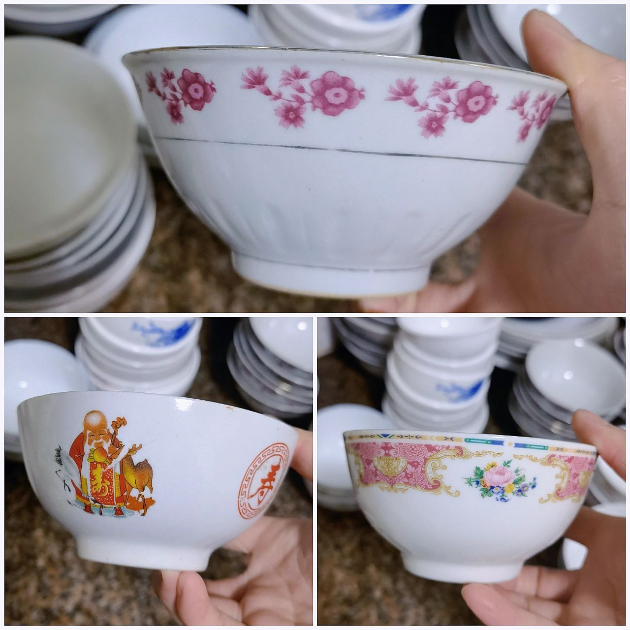 农村怀旧瓷碗大赏 来找找看你家有无同款,我家简直就是大杂烩