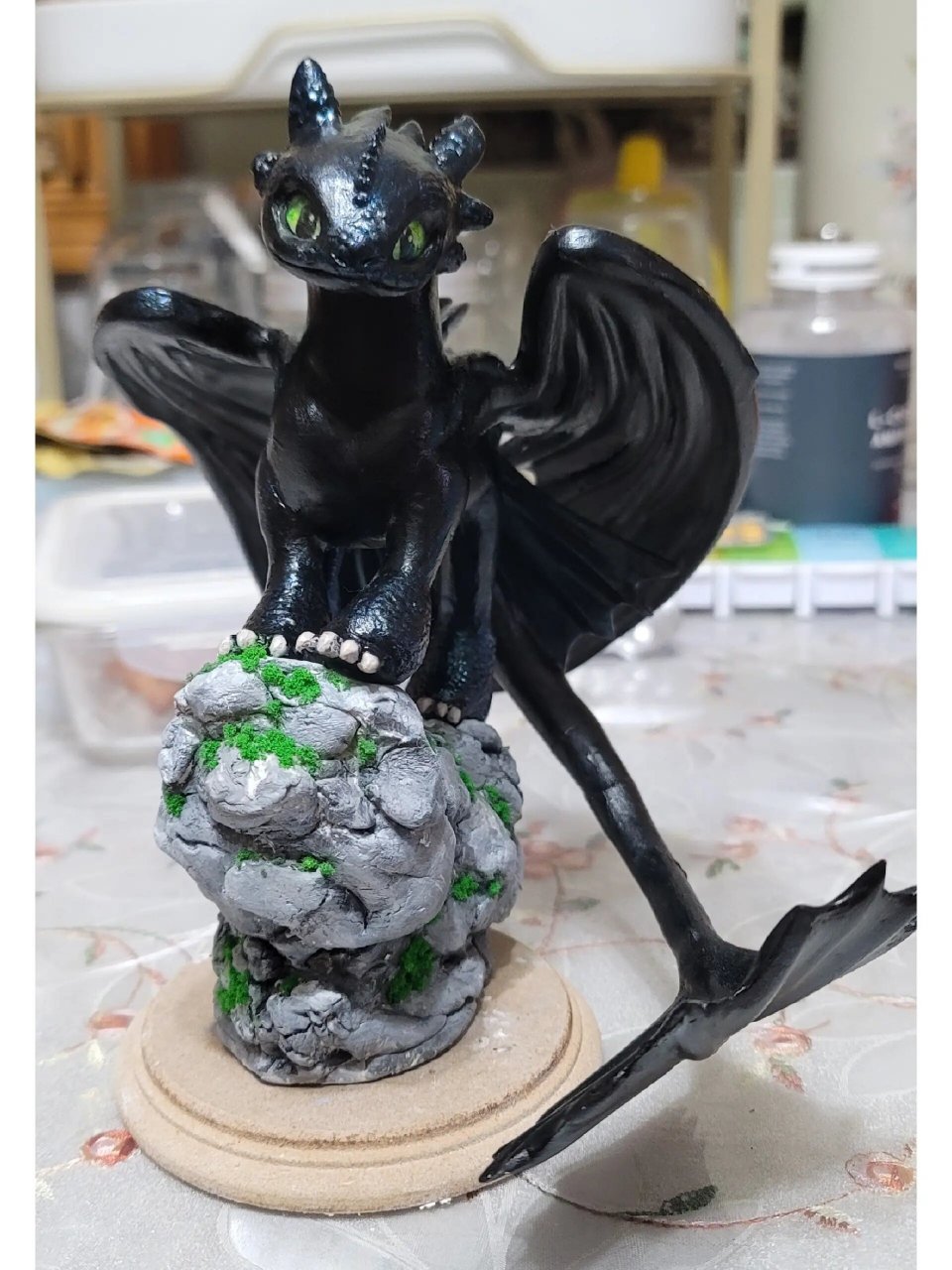 无牙仔 #石塑粘土# #驯龙高手# #手办